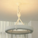 Elodie Plaster Petal Ring Chandelier