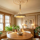 Elodie Plaster Petal Ring Chandelier