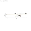 GobekUsa Elongated Acrylic Vanity Lighting 16"/17"/23" LED Wall Light Sconce for Bathroom – White Finish, Warm/White Light