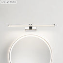 GobekUsa Elongated Acrylic Vanity Lighting 16"/17"/23" LED Wall Light Sconce for Bathroom – White Finish, Warm/White Light