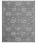 Elvin Custom Made Traditional Oushak Gray Hand Tufted wool rug