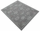 Elvin Custom Made Traditional Oushak Gray Hand Tufted wool rug