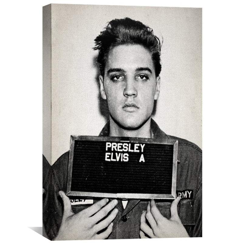 Elvis Mugshot Canvas