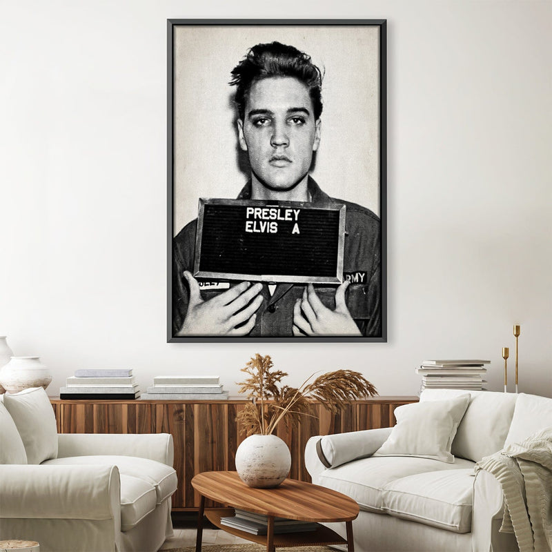 Elvis Mugshot Canvas