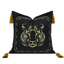 GobekUsa Embossed Floral Cushion Cover European Style Champagne Throw Pillow Case
