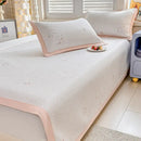 GobekUsa Ice Bean Cooling Feel Mat Set - Jacquard Cushion, Washable, Breathable Mattress