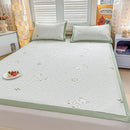 GobekUsa Ice Bean Cooling Feel Mat Set - Jacquard Cushion, Washable, Breathable Mattress