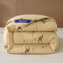 GobekUsa Camel Hair Quilted Blanket Comforter Single King Size