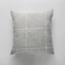 Embroidered brown & grey stripe cushion cover living room decor by Decorbites
