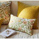 GobekUsa Citron Flowers Plants Print Pillow Case: Farmhouse Decorative Cushion Cover
