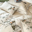 GobekUsa Deluxe Lyocell Cotton Embroidery Bedding Set - Soft, Silky, Breathable Luxury Bed Set