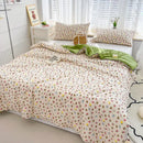 GobekUsa Double Gauze Rabbit Print Quilt: Soft, Breathable, Washable, Light Comforter