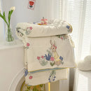 GobekUsa Double Gauze Rabbit Print Quilt: Soft, Breathable, Washable, Light Comforter