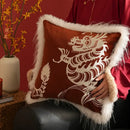 GobekUsa Dragon Year Pillowcase: Decorative Cushion Cover for Home Sofa Decor