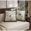 GobekUsa Dream Floral Birds Print Oriental Cushion Covers for Luxury Sofa