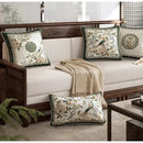 GobekUsa Dream Floral Birds Print Oriental Cushion Covers for Luxury Sofa