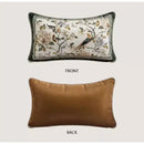 GobekUsa Dream Floral Birds Print Oriental Cushion Covers for Luxury Sofa