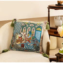 GobekUsa Elephant Jungle Paradise Throw Pillow Cover