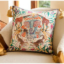 GobekUsa Elephant Jungle Paradise Throw Pillow Cover