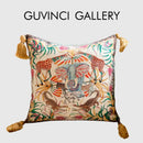 GobekUsa Elephant Jungle Paradise Throw Pillow Cover