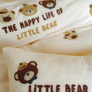 GobekUsa Embroidered Fleece Winter Bedding Set: Duvet Cover, Sheet, Quilt, Pillowcases