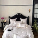 GobekUsa Embroidered Lace Princess Bedding Set - 4 Piece Cotton Flowers Collection