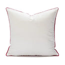 Embroidered red snowman cartoon christmas pillow covers living room by Decorbites