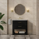 James Martin Lucian 36" Single Bathroom Vanity, Carbon Oak
