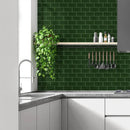 Forest Glossy Subway Ceramic Tiles 3x6