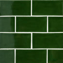 Forest Glossy Subway Ceramic Tiles 3x6