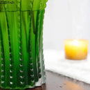 GobekUsa Cactus Frosted Glass Vase Table Decoration Artificial Flower Arrangement
