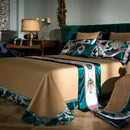 GobekUsa 200S Embroidery Egyptian Cotton Bedding Set Queen King Linens