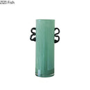 GobekUsa Emerald Green Glass Vase Hydroponics Plant Pots Floral Room Decor