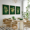 GobekUsa Emerald Green Lily of the Valley Wall Art