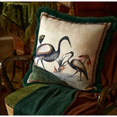 GobekUsa Birds Floral Print Cushion Cover with Tassels 50x50cm