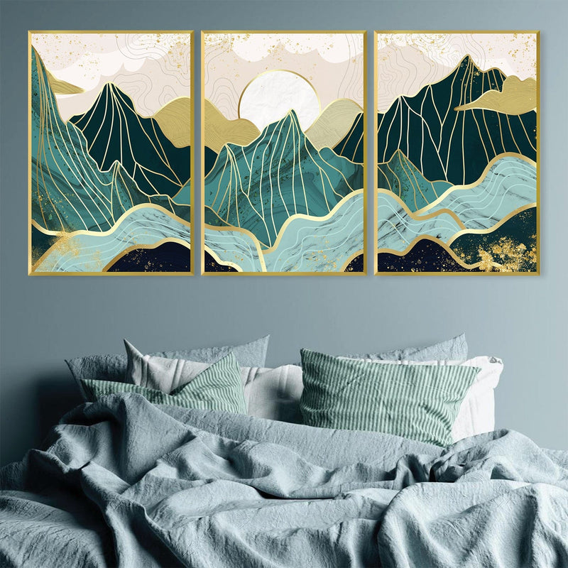 Emerald Mountains Canvas