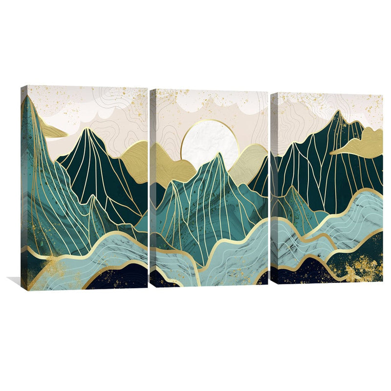 Emerald Mountains Canvas