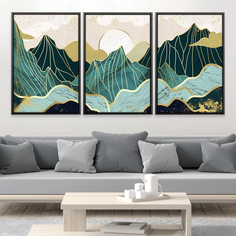 Emerald Mountains Canvas