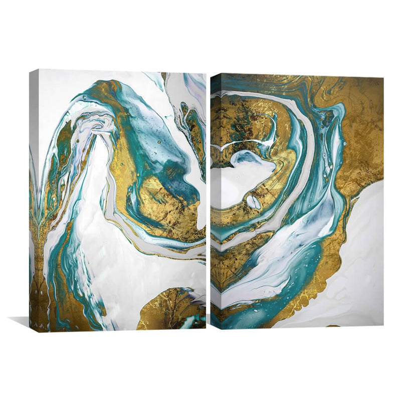 Emerald Splash Canvas