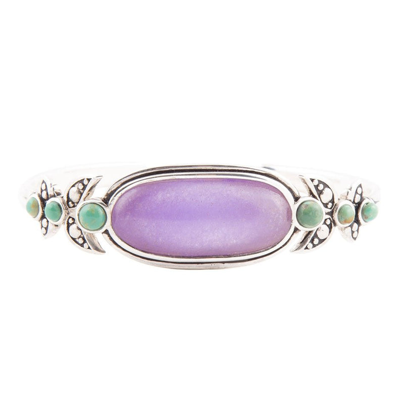 Emile Purple Quartz Sterling Silver Cuff Bracelet