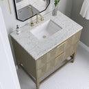 James Martin Emmeline 36" Single Bathroom Vanity, Pebble Oak