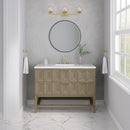 James Martin Emmeline 48" Single Bathroom Vanity, Pebble Oak