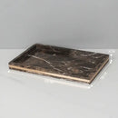 GobekUsa Emperador Dark Marble Bathroom Set: Toothbrush Holder, Soap Dispenser, Luxury Accessories