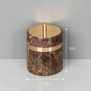 GobekUsa Emperador Dark Marble Bathroom Set: Toothbrush Holder, Soap Dispenser, Luxury Accessories