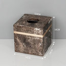 GobekUsa Emperador Dark Marble Bathroom Set: Toothbrush Holder, Soap Dispenser, Luxury Accessories