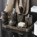 GobekUsa Emperador Dark Marble Bathroom Set with Luxury Accessories