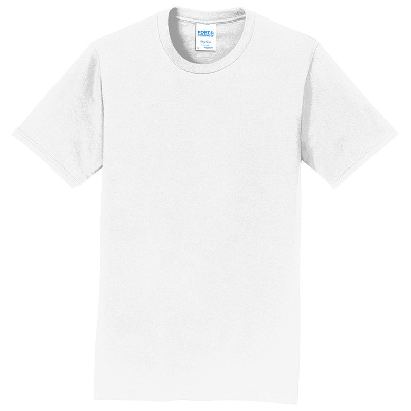 Men's Big Size Port & Company Fan Favorite Crew Neck Tee Shirt