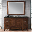 James Martin Addison 60" Single Bathroom Vanity, Mid-Century Acacia