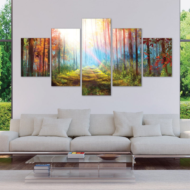 Enchanted Pathway Canvas - 5 Panel