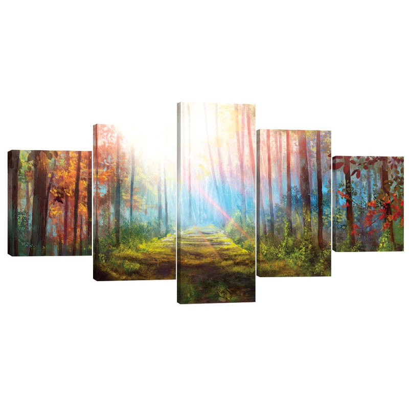 Enchanted Pathway Canvas - 5 Panel